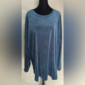 Woman Within Women’s Crewneck Sweater in Deep Blue